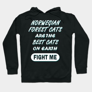 Norwegian Forest Cat  Kitty Saying Hoodie